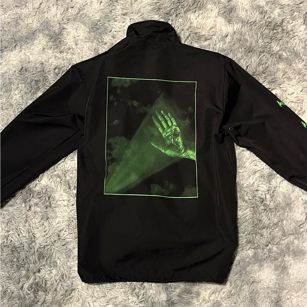 Lil Ugly Mane “Mista Thug Isolation” Black Green Windbreaker - Picture 2 of 3